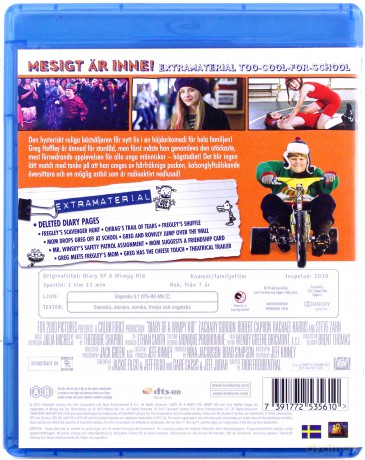 Diary of a Wimpy Kid (Dziennik cwaniaczka) [Blu-Ray]
