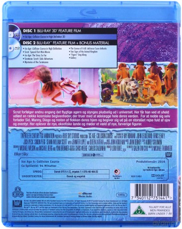 Ice Age: Collision Course (Epoka lodowcowa 5: Mocne uderzenie) [Blu-Ray 3D]+[Blu-Ray]