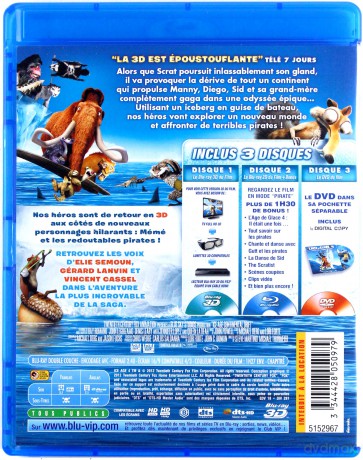 Ice Age 4: Continental Drift (Epoka Lodowcowa 4: Wędrówka kontynentów) [Blu-Ray 3D]+[Blu-Ray]+[DVD]