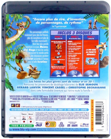 Ice Age: Dawn of the Dinosaurs (Epoka lodowcowa 3: Era dinozaurów) [Blu-Ray 3D]+[Blu-Ray]