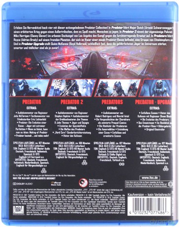 Predator 1-4 [4xBlu-Ray]