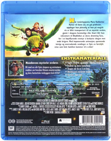 Epic (Tajemnica zielonego królestwa) [Blu-Ray]+[DVD]