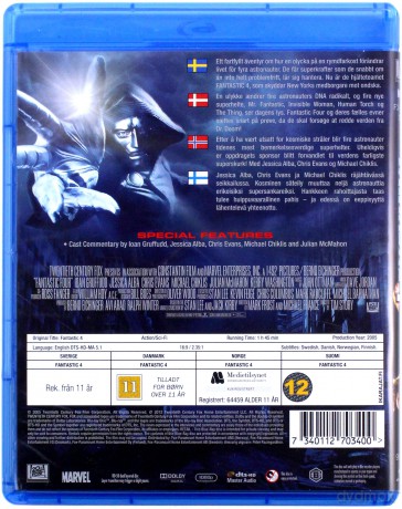 Fantastic Four (Fantastyczna Czwórka) [Blu-Ray]