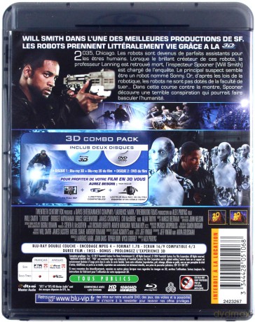 I, Robot 3D (Ja, robot) [Blu-Ray 3D]+[Blu-Ray]+[DVD]