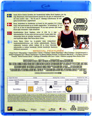 Borat: Cultural Learnings of America for Make Benefit Glorious Nation of Kazakhstan (Borat: Podpatrzone w Ameryce, aby Kazachstan rósł w siłę, a ludzie żyli dostatniej) [Blu-Ray]