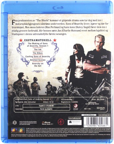 Sons of Anarchy:Season 1 (Synowie anarchii: Sezon 1) [3xBlu-Ray]