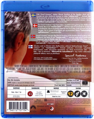 Anomalisa [Blu-Ray] film