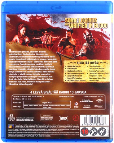 Spartacus: Blood and Sand: Season 1 (Spartakus: Krew i piach: Sezon 1) [4xBlu-Ray]