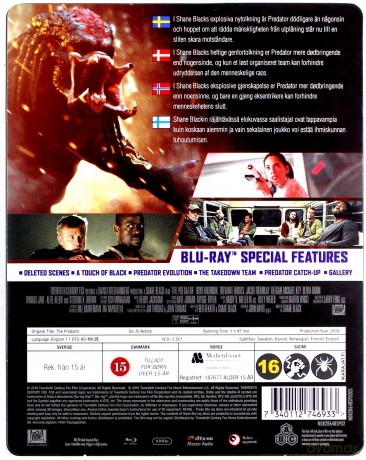 The Predator (steelbook) [Blu-Ray]