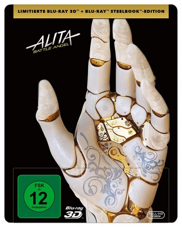 Alita: Battle Angel (steelbook) [Blu-Ray 3D]+[Blu-Ray]
