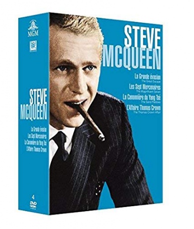 Steve McQueen Collection: The Great Escape / The Magnificent Seven / The Thomas Crown Affair / The Sand Pebbles (Wielka ucieczka / Siedmiu wspaniałych / Sprawa Thomasa Crowna / Ziarnka piasku) [4DVD]