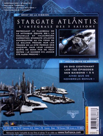 Stargate Atlantis Season 1-5 (Gwiezdne Wrota: Atlantyda) [BOX] [25DVD]