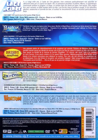 Ice Age / Bartok the Magnificent / The Secret of NIMH / Horton Hears a Who! (Epoka lodowcowa / Bartok Wspaniały / Dzielna pani Brisby / Dolina paproci / Horton słyszy ktosia!) [BOX] [5xDVD]