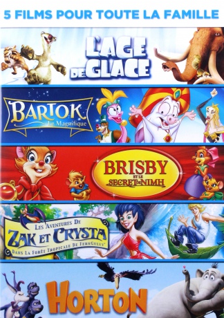 Ice Age / Bartok the Magnificent / The Secret of NIMH / Horton Hears a Who! (Epoka lodowcowa / Bartok Wspaniały / Dzielna pani Brisby / Dolina paproci / Horton słyszy ktosia!) [BOX] [5xDVD]