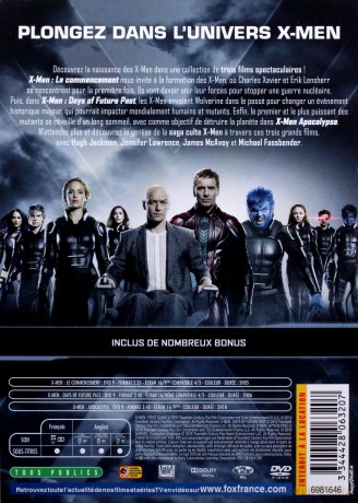 X-Men: First Class / Days of Future Past / Apocalypse [BOX] [3DVD]