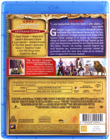 The Chronicles of Narnia: The Voyage of the Dawn Treader (Opowieści z Narnii: Podróż Wędrowca do Świtu) [Blu-Ray]