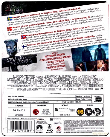 Pet Sematary (Smętarz dla zwierzaków) (steelbook) [Blu-Ray]