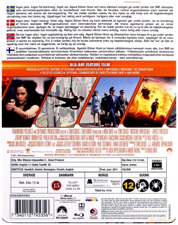 Mission: Impossible 4 - Ghost Protocol (steelbook) [Blu-Ray]
