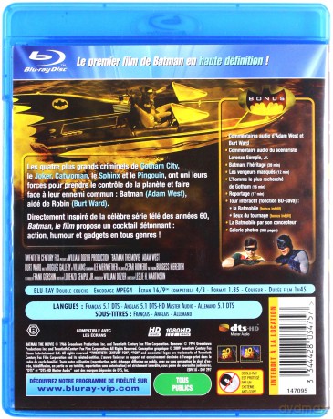 Batman: The Movie (Batman zbawia świat) [Blu-Ray]
