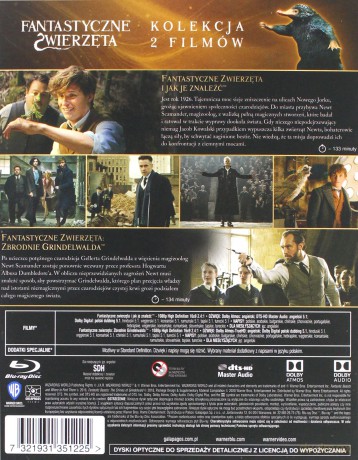 Fantastyczne Zwierzęta Pakiet 1+2 [2xBlu-Ray]