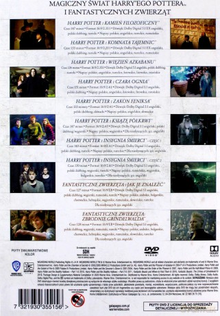 Harry Potter Kolekcja części 1-8 / Fantastyczne Zwierzęta Kolekcja [BOX] [10DVD]