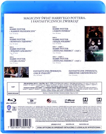 Harry Potter / Fantastyczne Zwierzęta Kolekcja [BOX] [10xBlu-Ray]