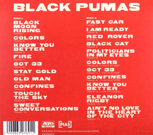 Black Pumas: Black Pumas Deluxe Edition [2CD]
