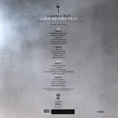 Gamma Ray: Land Of The Free (RSD) (White) [2xWinyl]