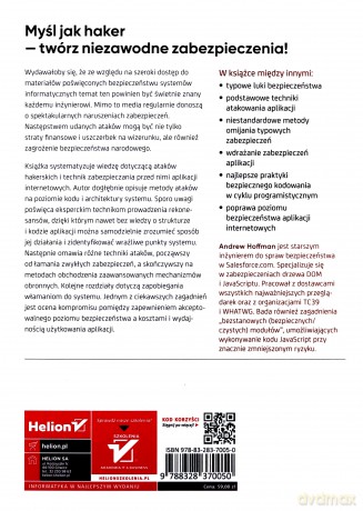 Bezpieczeństwo nowoczesnych aplikacji internetowych. Przewodnik - Andrew Hoffman [KSIĄŻKA]