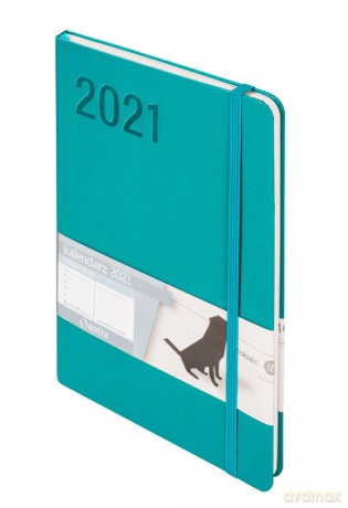Kalendarz 2021 Minimalizm A5 TNS turkusowy [KALENDARZ]