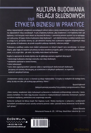 Kultura budowania relacji służbowych czyli etykieta biznesu w praktyce - Dagmara Łuczka [KSIĄŻKA]