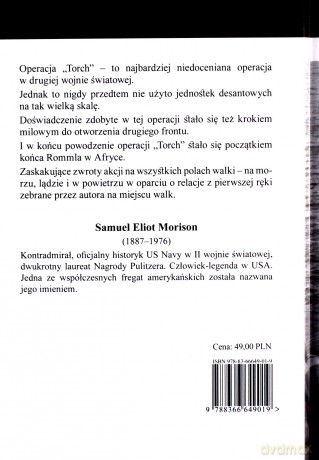 Operacje na wodach północnoafrykańskich. Październik 1942 - czerwiec 1943 - Samuel Eliot Morison [KSIĄŻKA]