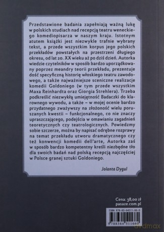 Służąc dwóm Panom Carlo Goldoni w polskim przekładzie - Paulina Kwaśniewska-Urban [KSIĄŻKA]