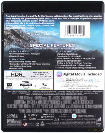 2012 [Blu-Ray 4K]+[Blu-Ray]