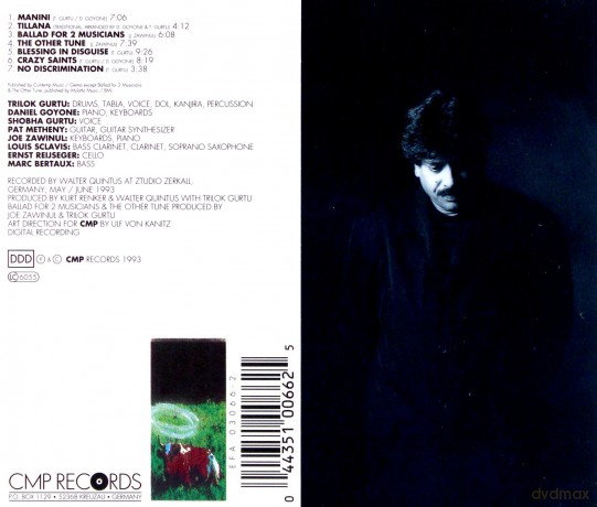 Trilok Gurtu with Joe Zawinul, Pat Metheny, Louis Sclavis: Crazy Saints [CD]