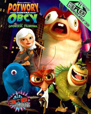 Potwory Kontra Obcy Opowieść Filmowa + Okulary 3D (twarda) [KSIĄŻKA]
