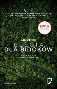 Elegia dla bidoków (okładka filmowa) - J.D. Vance [KSIĄŻKA]