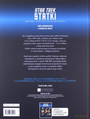 Encyklopedia statków Star Trek. Statki Gwiezdnej Floty od 2294 do przyszłości - Ben Robinson, Marcus Riley [KSIĄŻKA]