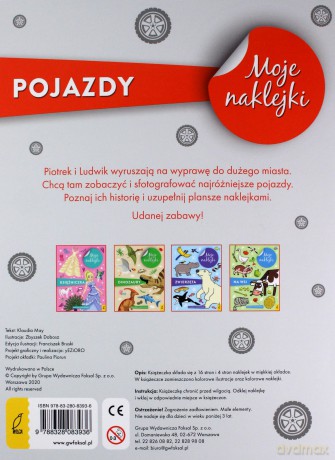 Moje naklejki. Pojazdy [KSIĄŻKA]