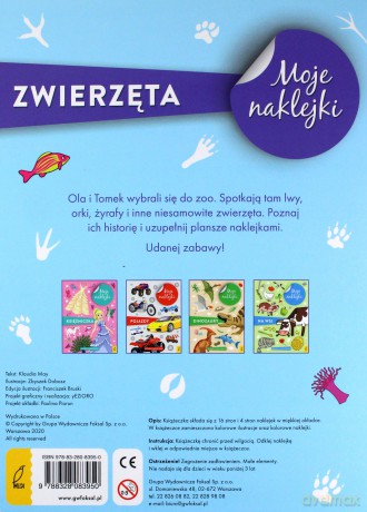 Moje naklejki. Zwierzęta [KSIĄŻKA]