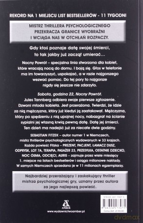 Nocny powrót - Sebastian Fitzek [KSIĄŻKA]
