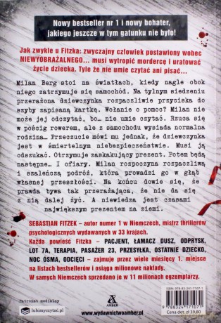 Prezent/pacjent/ lot 7a. - Sebastian Fitzek [KSIĄŻKA]
