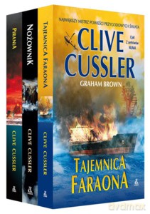 Ttajemnica faraona/ nożownik/ pirania. - Clive Cussler [KSIĄŻKA]