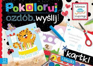 Pokoloruj, ozdób, wyślij. Kartki i liściki [KSIĄŻKA]