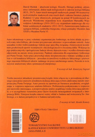 Poprawność skrypturystycznej argumentacji Ambrożego w dziele O tajemnicy wcielenia Pańskiego w aspekcie filozoficzno-teologicznym - Dawid Mielnik [KSIĄŻKA]