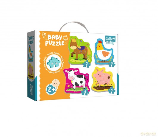 TREFL Baby Classic - Zwierzęta na wsi 6/5/4/3 el. (36070) [PUZZLE]