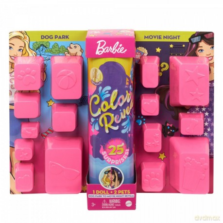 Lalka Barbie Color Reveal Spacerowo-Filmowa