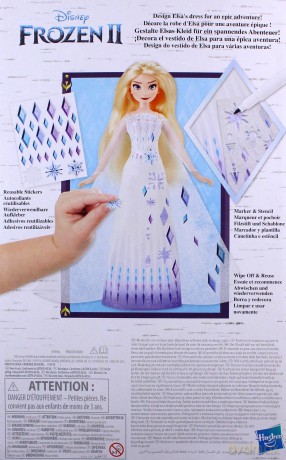 Lalka Frozen 2 Elsa z suknią do kolorowania