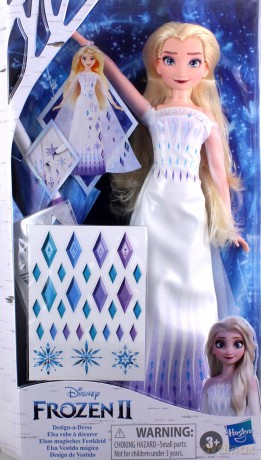 Lalka Frozen 2 Elsa z suknią do kolorowania