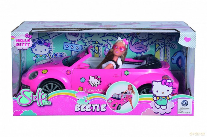 Lalka Steffi w VW Beetle kabriolecie